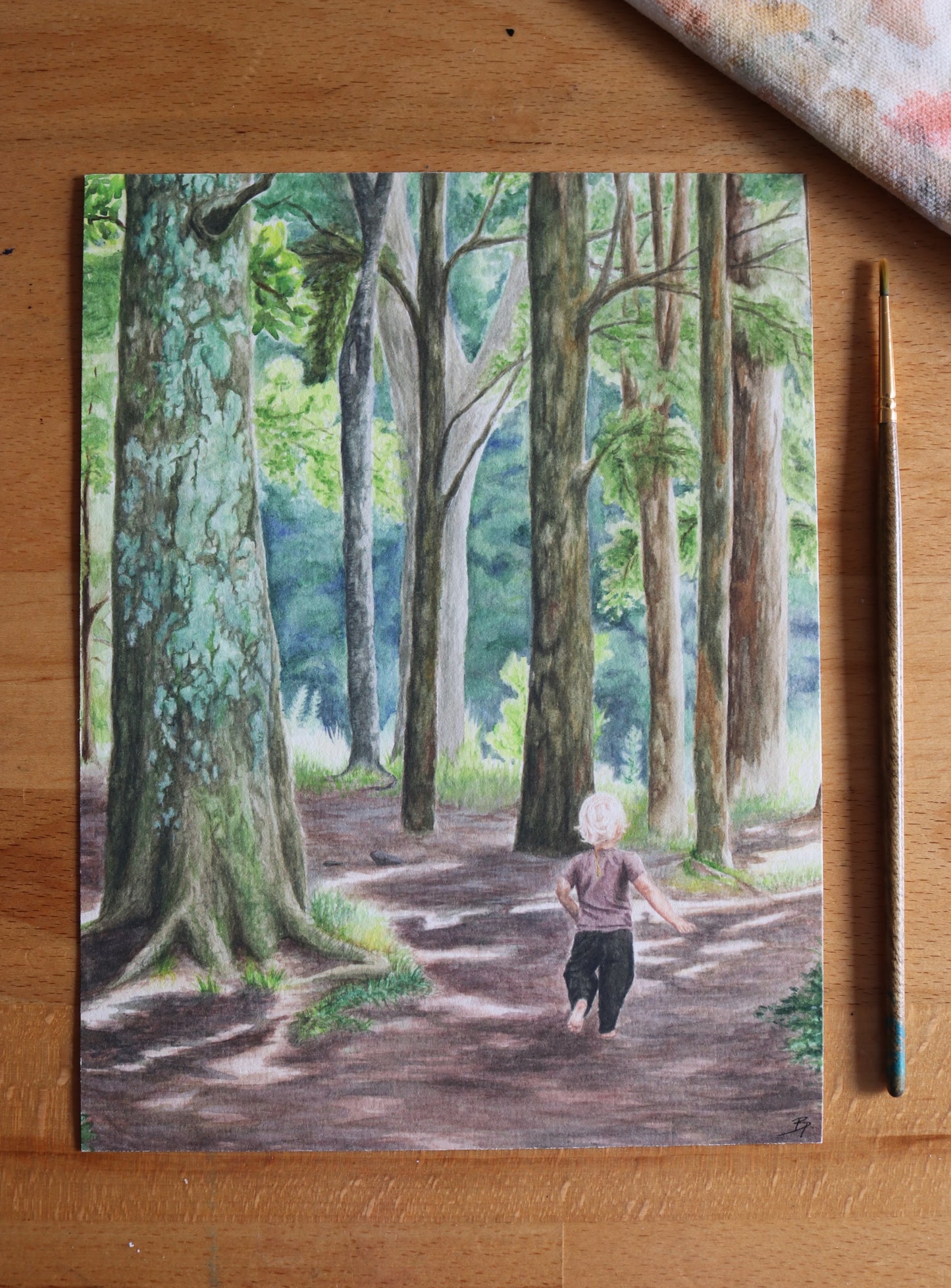 Commissioned Original Watercolour Painting - Childhood Portraits