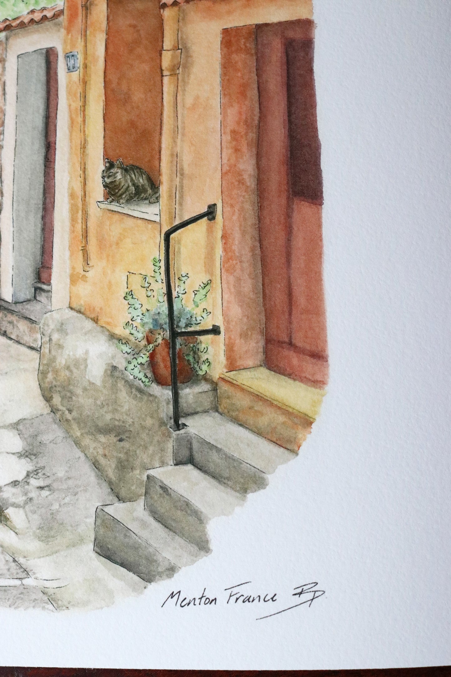 Meow in Menton Fine Art Print