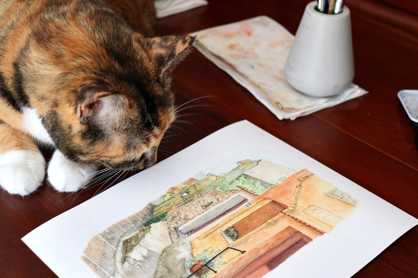 Meow in Menton Fine Art Print