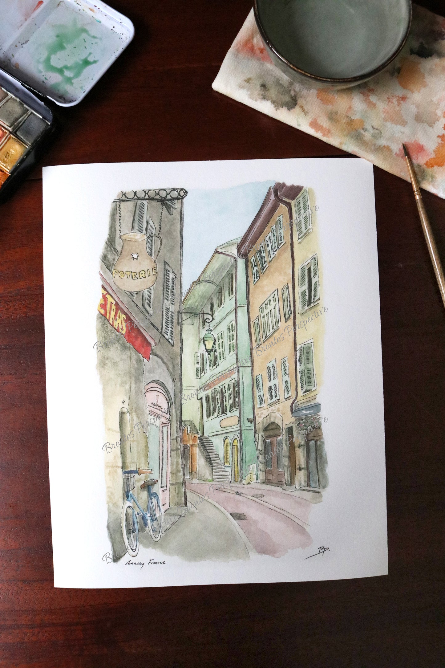 Bicycle on Rue Grenette Fine Art Print