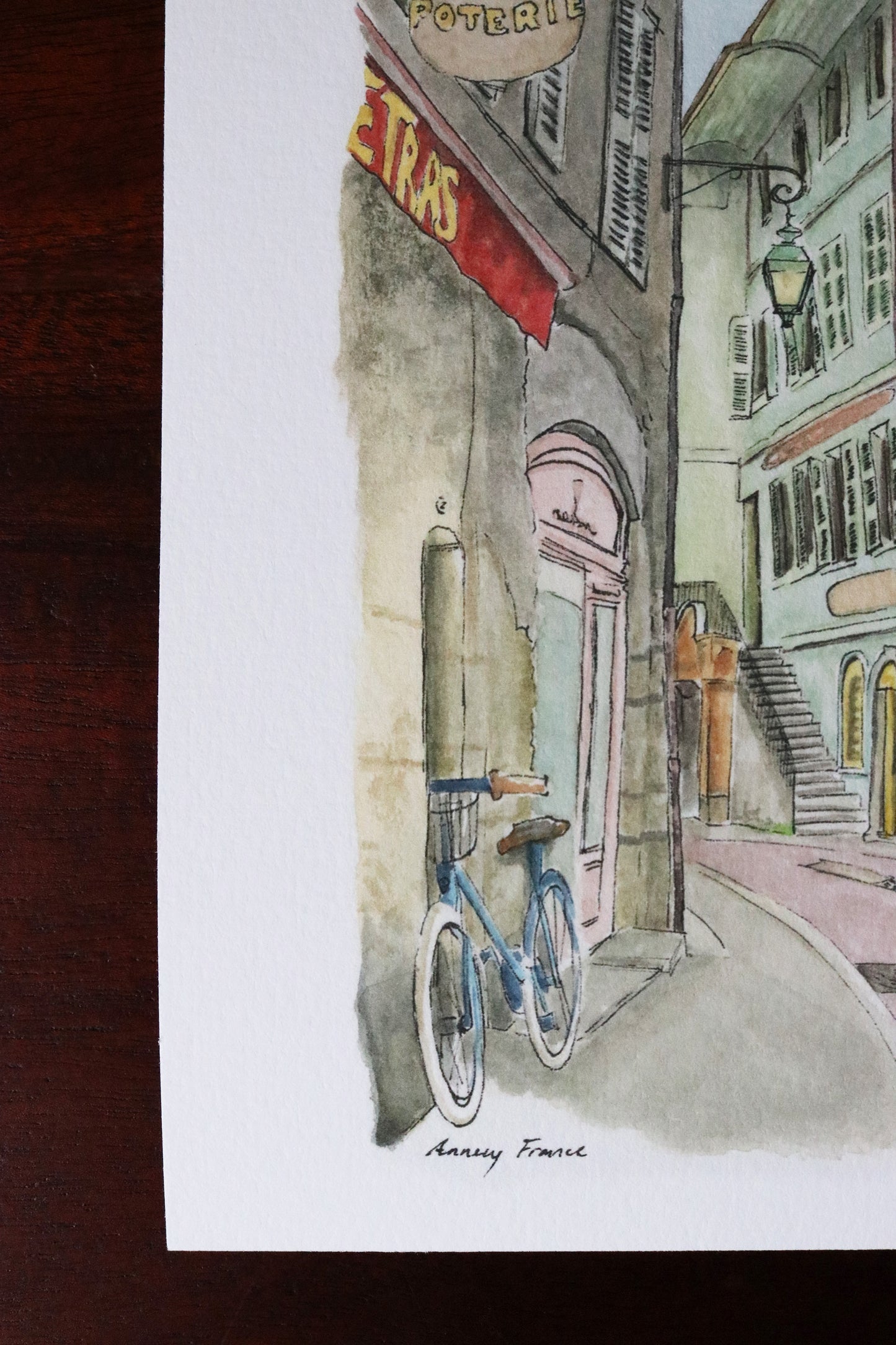 Bicycle on Rue Grenette Fine Art Print